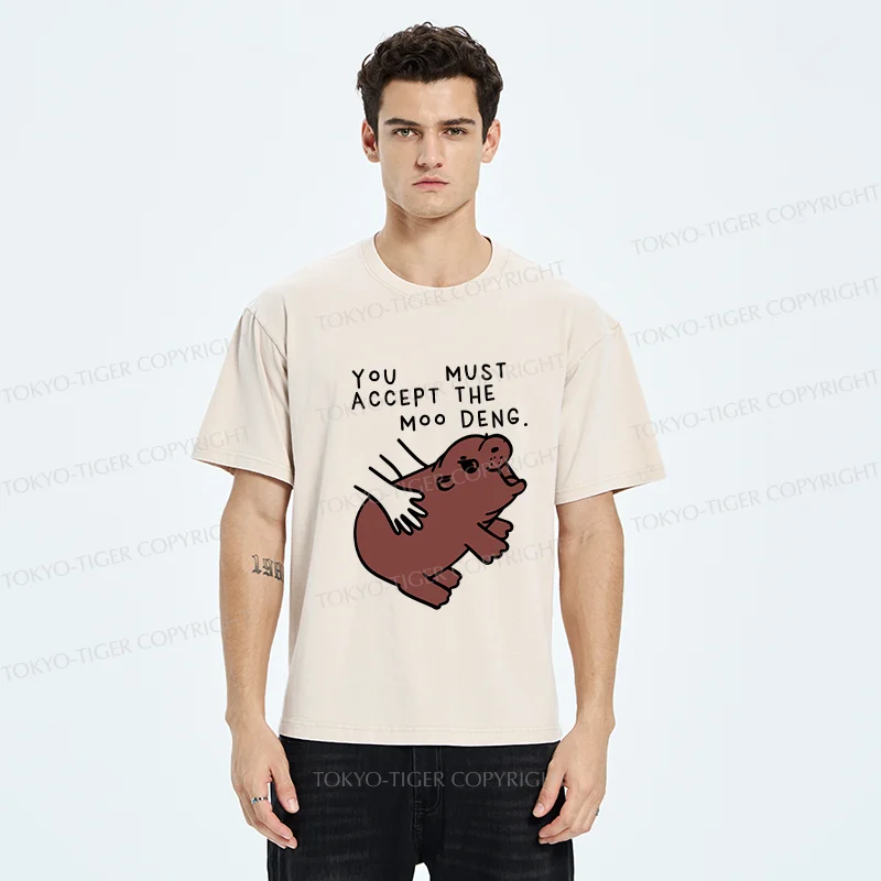 Tokyo-Tiger Give You Moo Deng Washed T-Shirt