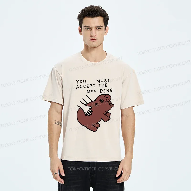 Tokyo-Tiger Give You Moo Deng Washed T-Shirt
