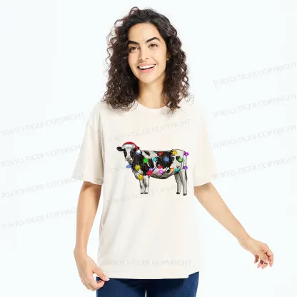 Tokyo-Tiger Christmas Cow Washed T-Shirt