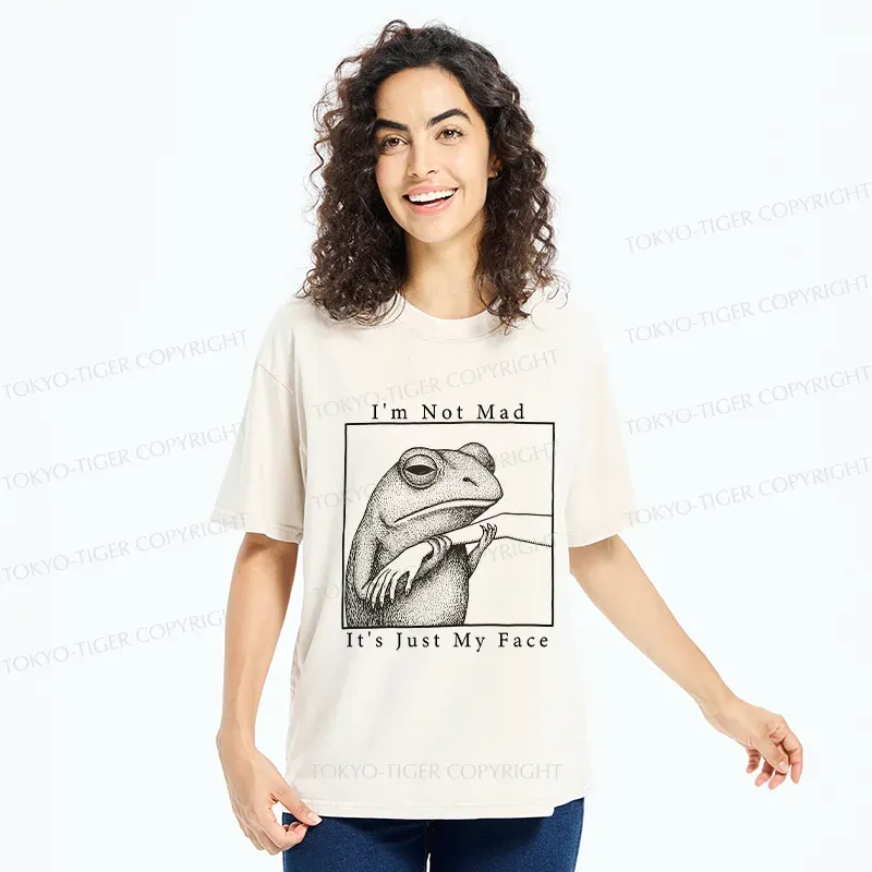 Tokyo-Tiger Expressionless Frog Washed T-Shirt