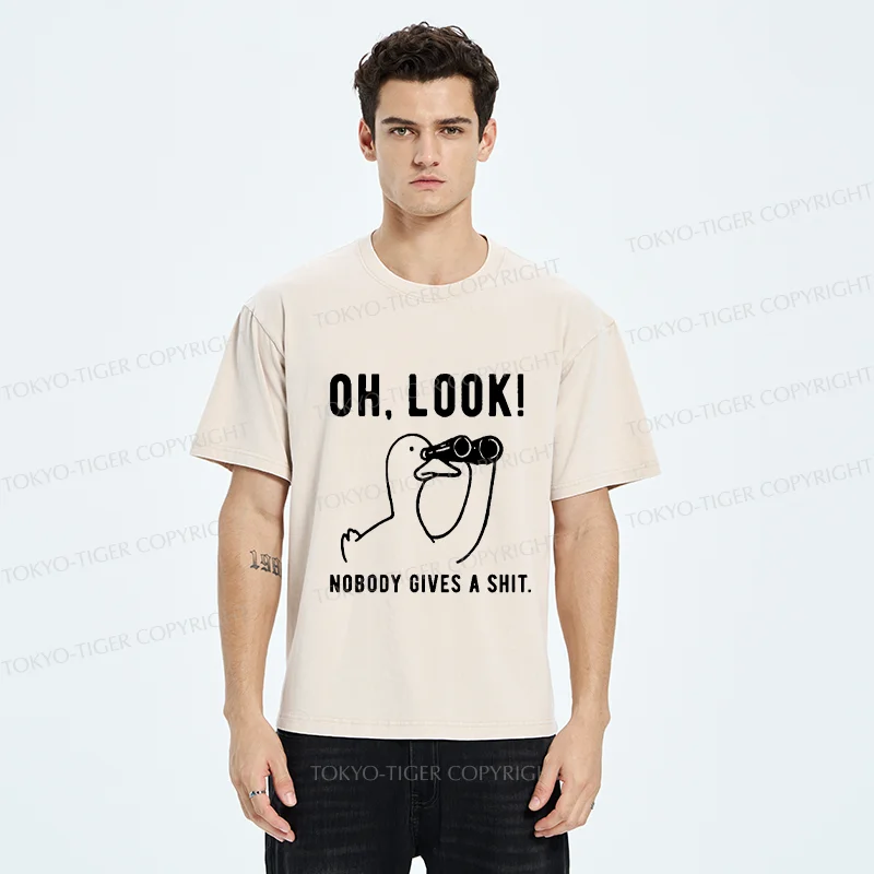 Tokyo-Tiger No One Cares About The Duck Washed T-Shirt