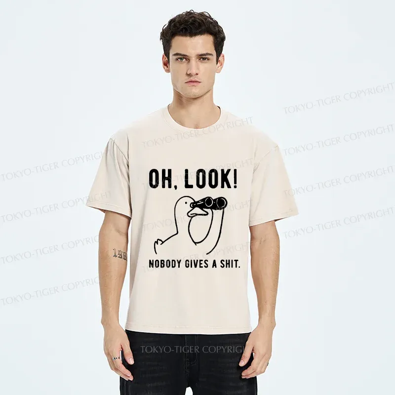 Tokyo-Tiger No One Cares About The Duck Washed T-Shirt