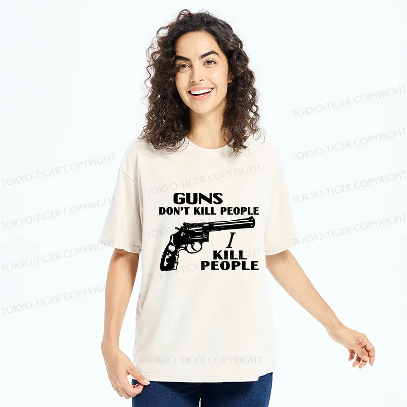 Tokyo-Tiger Weapons Are Not Original Sin Washed T-Shirt