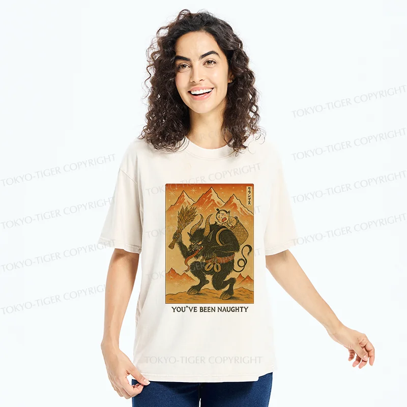 Tokyo-Tiger Krampus Japanese Washed T-Shirt