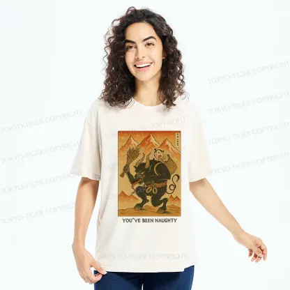 Tokyo-Tiger Krampus Japanese Washed T-Shirt