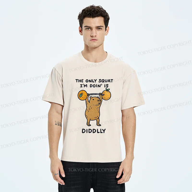 Tokyo-Tiger Diddly Capybara Washed T-Shirt