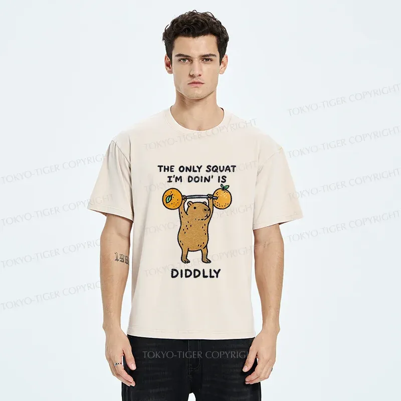 Tokyo-Tiger Diddly Capybara Washed T-Shirt