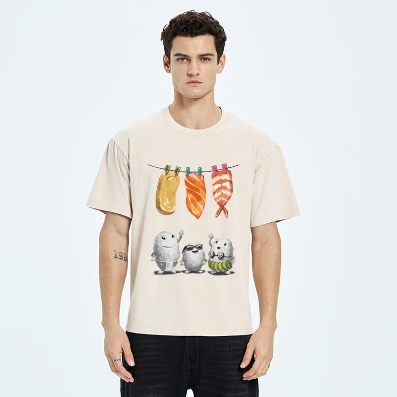 Tokyo-Tiger Sushis Are Drying Their Clothes Washed T-Shirt