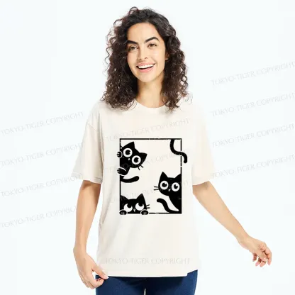 Tokyo-Tiger Looking At Your Cats Washed T-Shirt