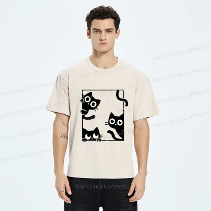 Tokyo-Tiger Looking At Your Cats Washed T-Shirt