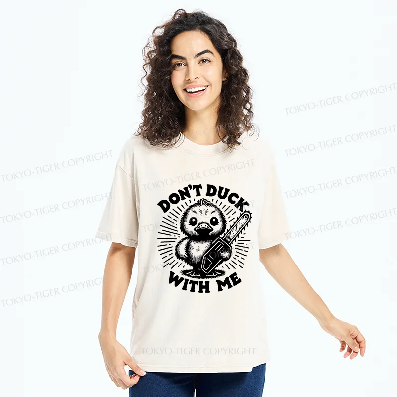 Tokyo-Tiger Scary Duck Washed T-Shirt