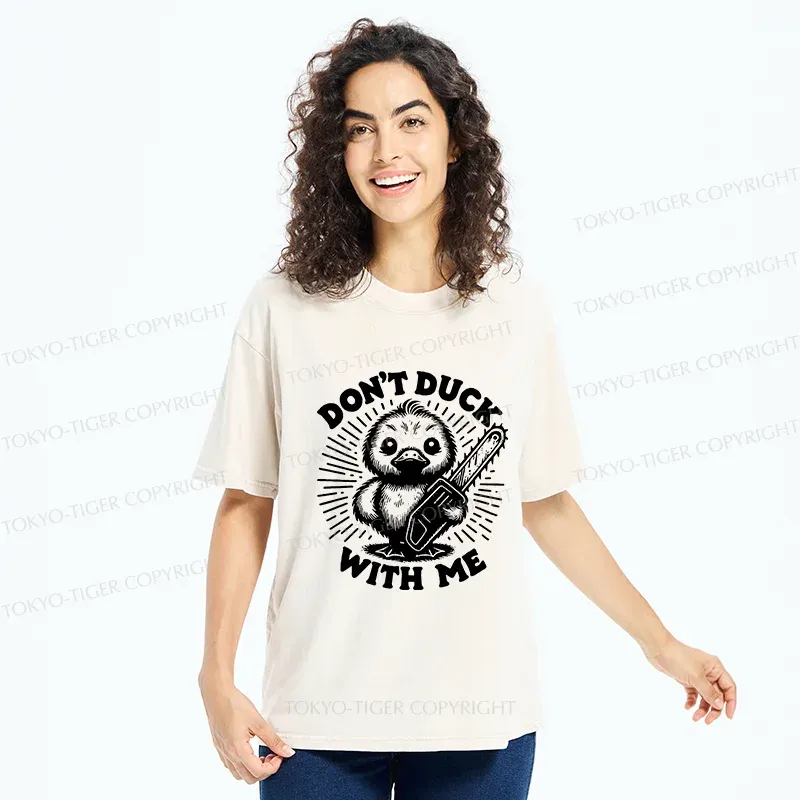 Tokyo-Tiger Scary Duck Washed T-Shirt