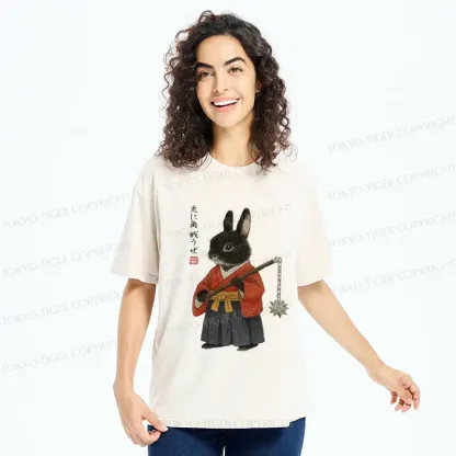 Tokyo-Tiger Japanese Rabbit：Let's Fight Washed T-Shirt