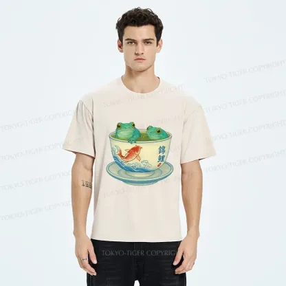 Tokyo-Tiger Frog Tea Washed T-Shirt