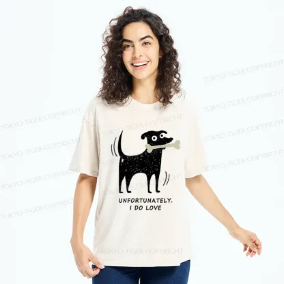 Tokyo-Tiger Cute Puppy Funny Washed T-Shirt