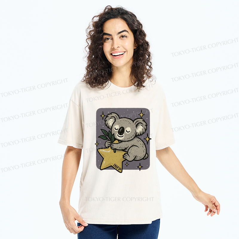Tokyo-Tiger INFP Koala Washed T-Shirt