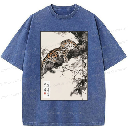 Tokyo-Tiger Tiger's Philosophy: Pondering Life From The Trees Washed T-Shirt