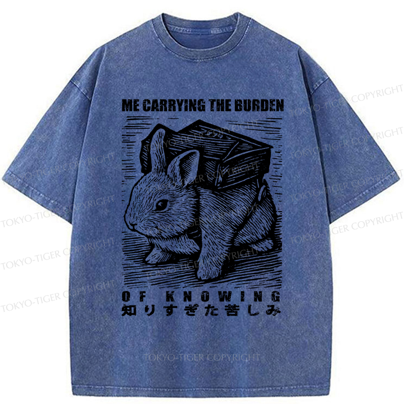 Tokyo-Tiger Rabbit Carries Too Much Washed T-Shirt