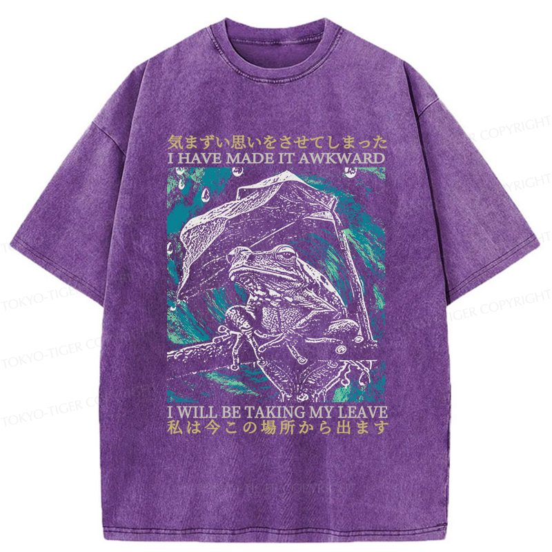 Tokyo-Tiger Embarrassed Frog Washed T-Shirt
