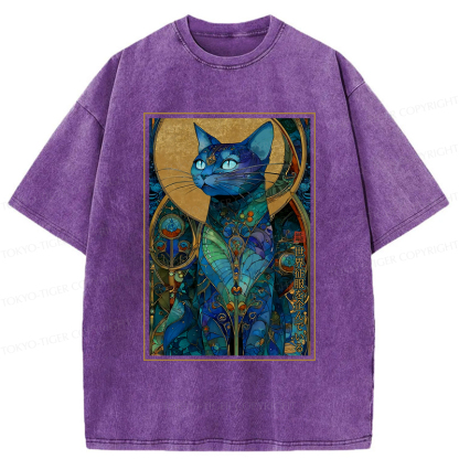 Tokyo-Tiger The Cat’s Plan To Rule Them All Washed T-Shirt