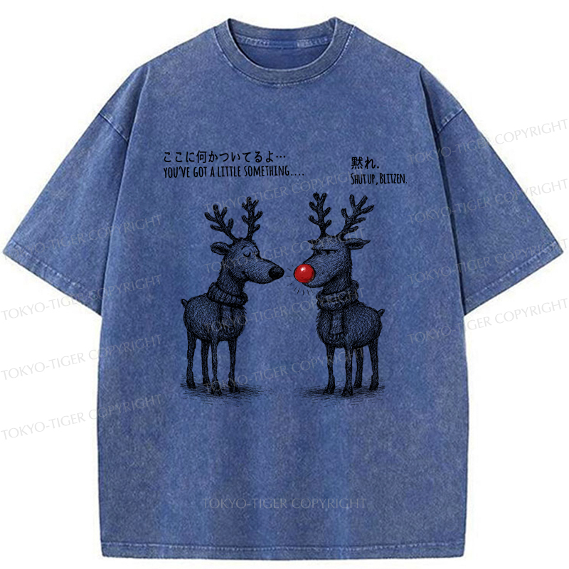 Tokyo-Tiger A Reindeer’s Take on Rudolph’s Glow Washed T-Shirt