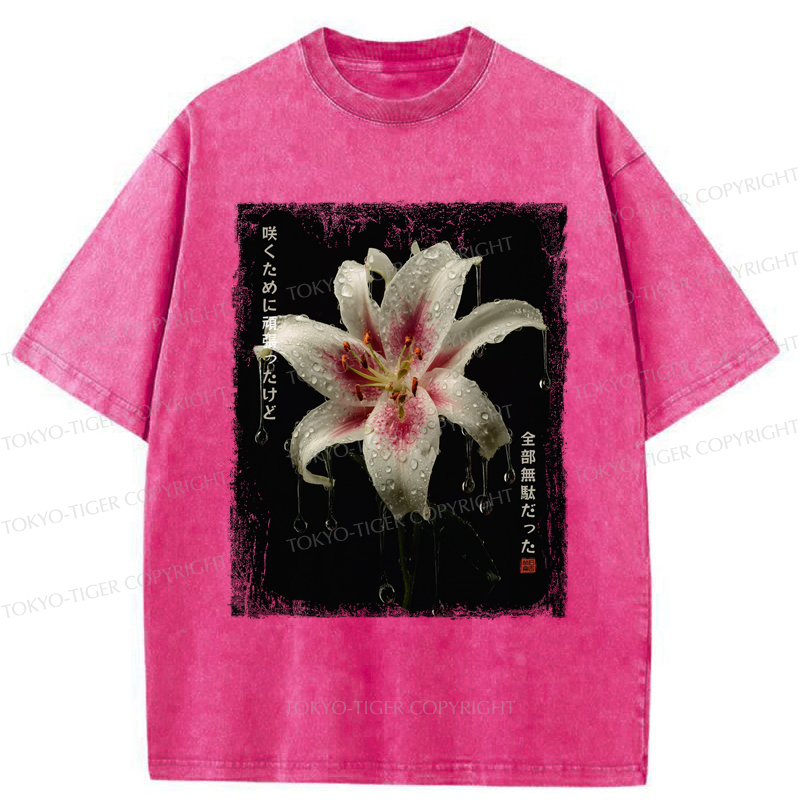 Tokyo-Tiger The Flower That Bloomed In Vain Washed T-Shirt