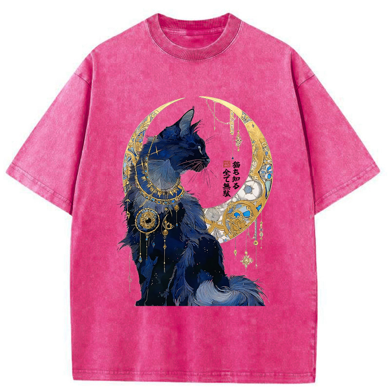 Tokyo-Tiger Nothing Matters, The Cat Knows It Too Washed T-Shirt