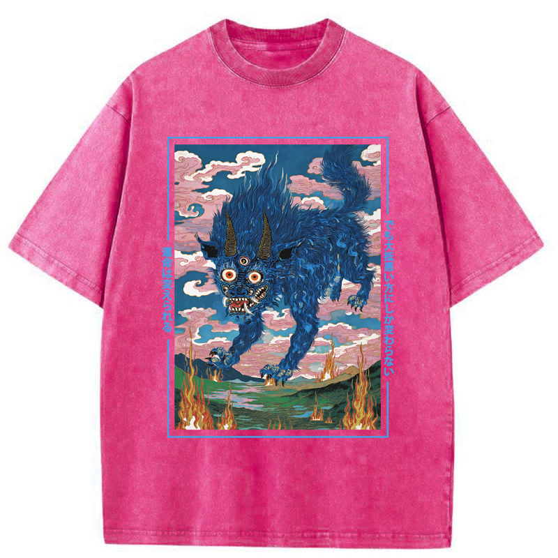 Tokyo-Tiger The Beast Of Twisted Fate Washed T-Shirt