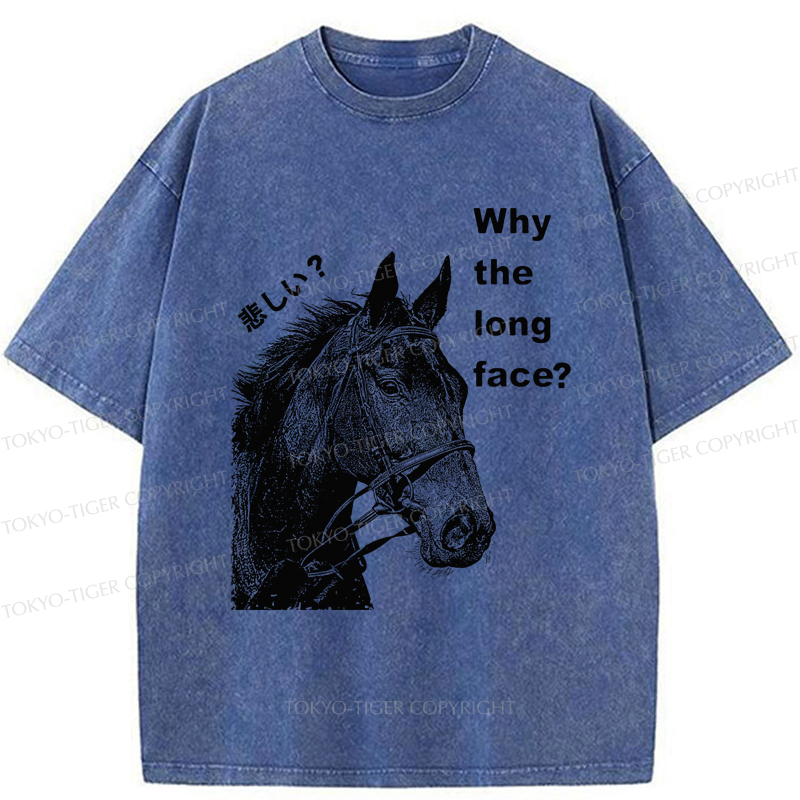Tokyo-Tiger An Interesting Horse Unhappy Washed T-Shirt