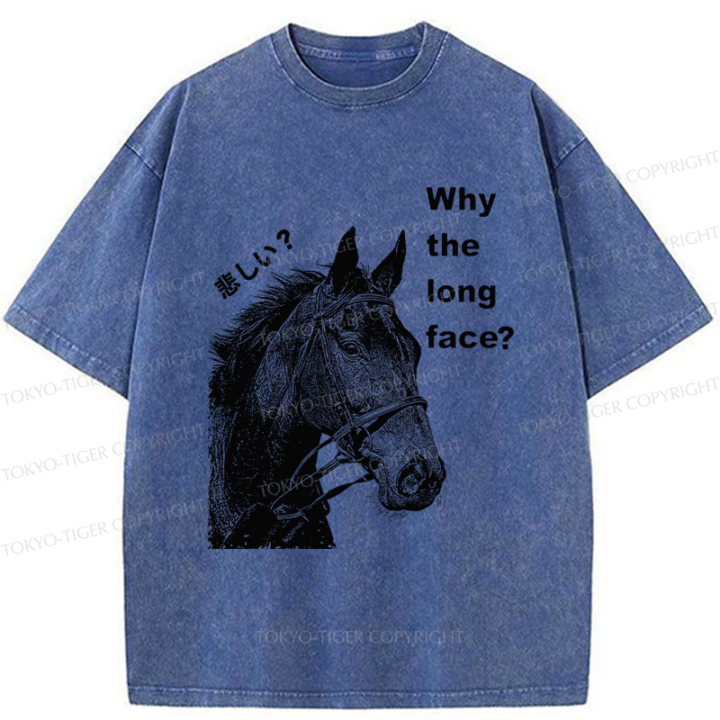 Tokyo-Tiger An Interesting Horse Unhappy Washed T-Shirt