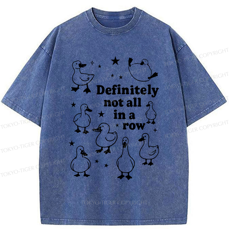 Tokyo-Tiger Various Kinds Of Geese Washed T-Shirt