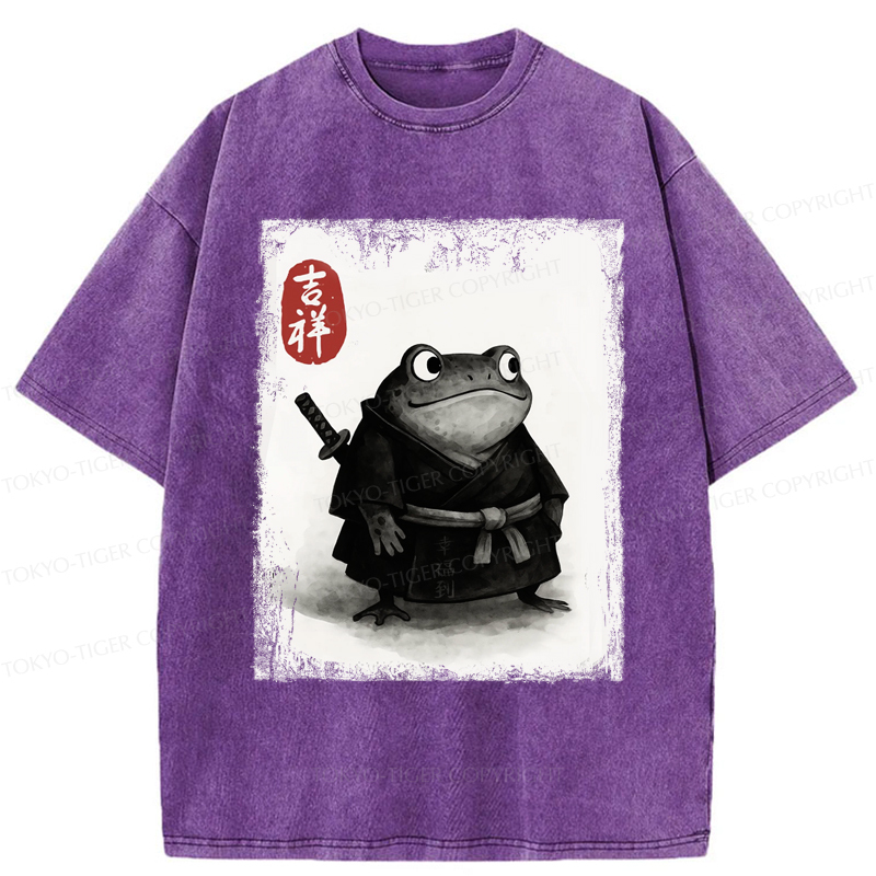Tokyo-Tiger Blade of the Frog: A Samurai's Tale Washed T-Shirt