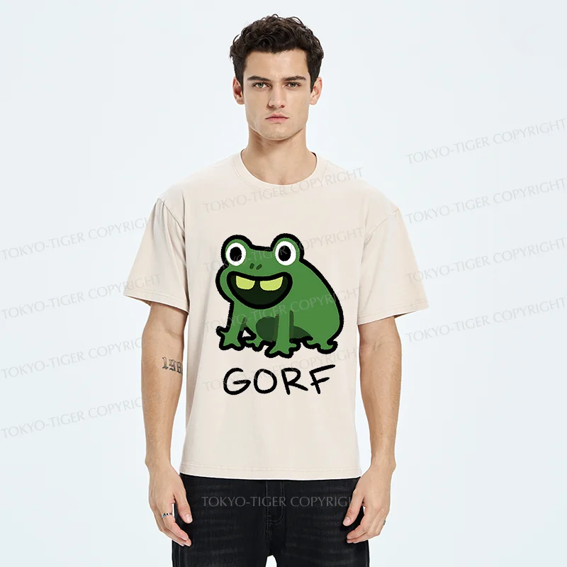 Tokyo-Tiger GORF Funny Washed T-Shirt