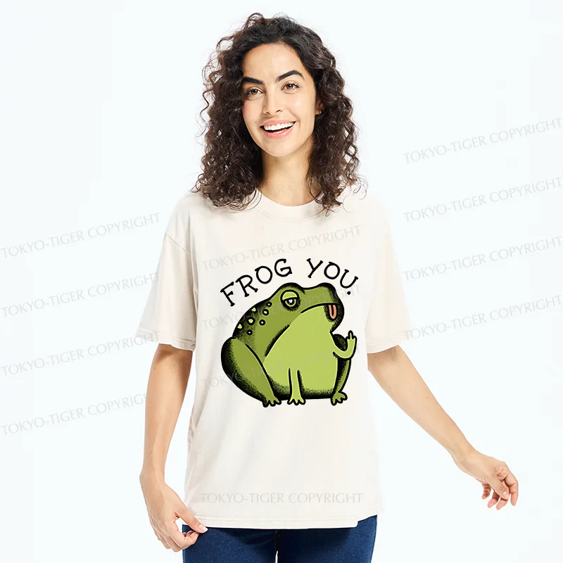 Tokyo-Tiger Frog Taunt You Washed T-Shirt