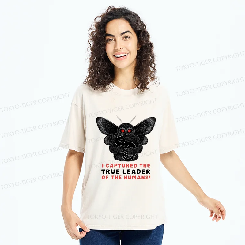 Tokyo-Tiger Mothman Catches Cat Washed T-Shirt