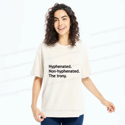 Tokyo-Tiger Hyphenated Funny Washed T-Shirt