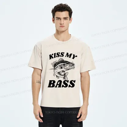 Tokyo-Tiger Bass Pun Funny Washed T-Shirt