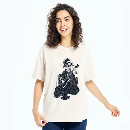 Tokyo-Tiger Heavy Metal Geisha Washed T-Shirt