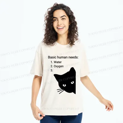 Tokyo-Tiger Basic Human Needs Washed T-Shirt