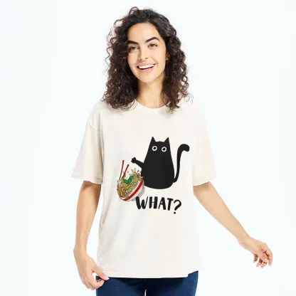 Tokyo-Tiger Naughty Cat Japanese Washed T-Shirt