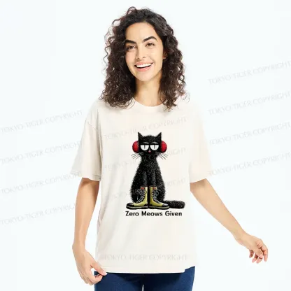 Tokyo-Tiger Cat Doesn't Care At All Washed T-Shirt