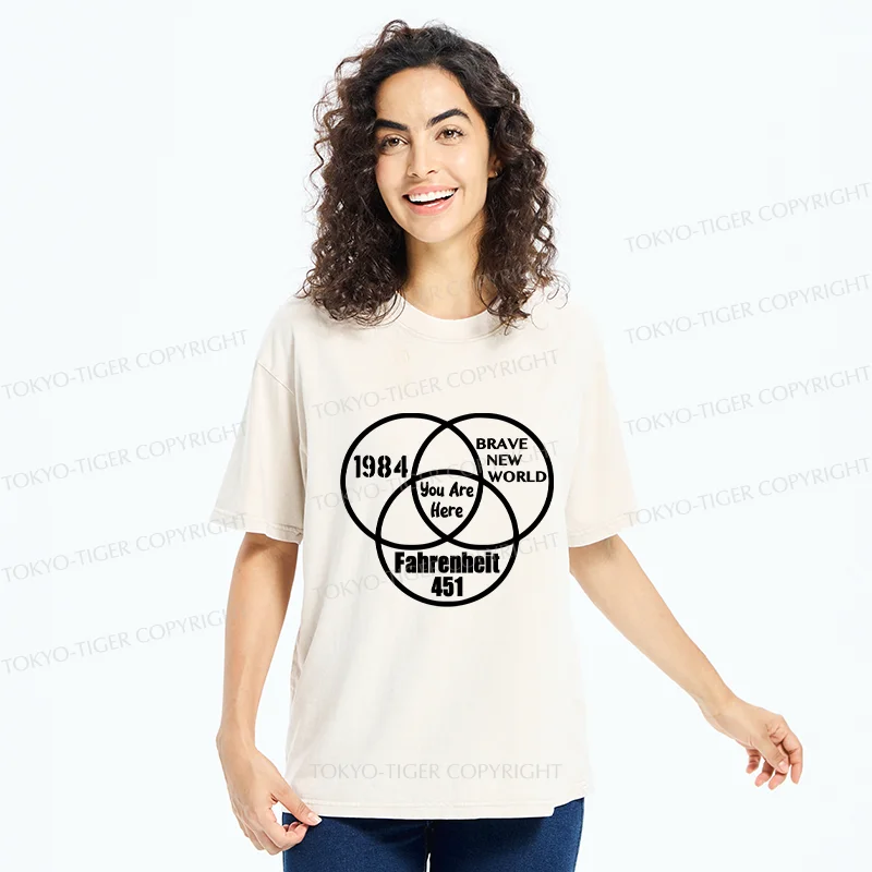 Tokyo-Tiger Multidimensional Thinking And Rebellion Washed T-Shirt