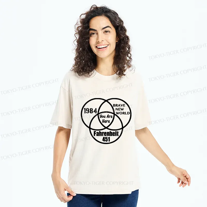 Tokyo-Tiger Multidimensional Thinking And Rebellion Washed T-Shirt