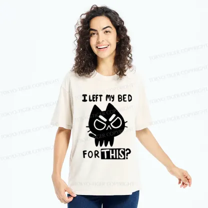 Tokyo-Tiger Dissatisfied Cat Meme Washed T-Shirt