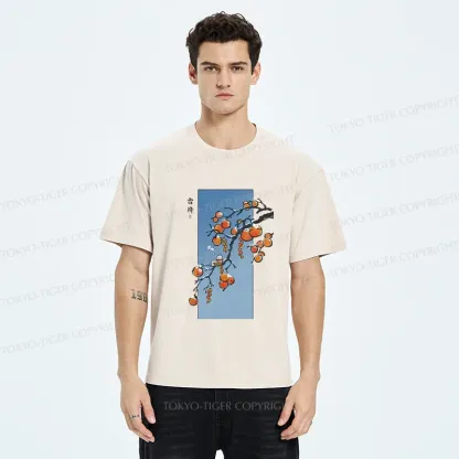 Tokyo-Tiger Winter Paintings Japanese Washed T-Shirt