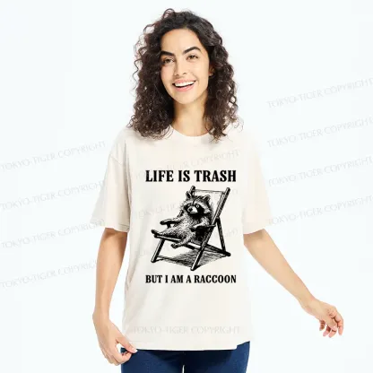 Tokyo-Tiger Raccoons Love Trash Washed T-Shirt