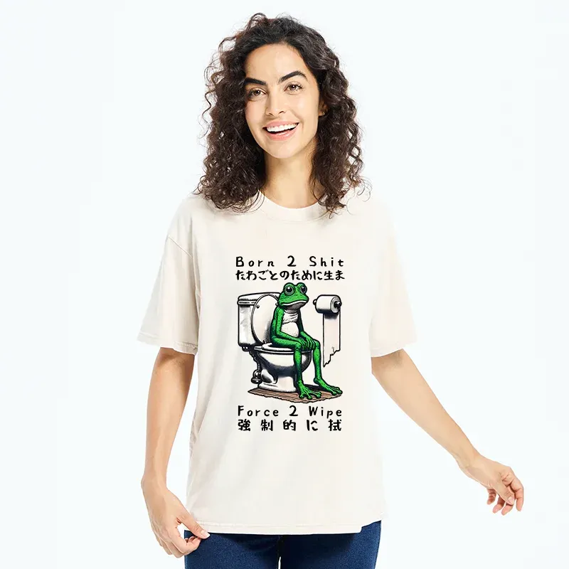 Tokyo-Tiger Melancholy Frog Washed T-Shirt