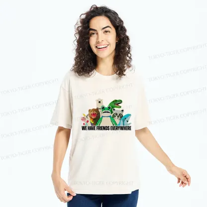 Tokyo-Tiger Frog Doll Costume Washed T-Shirt