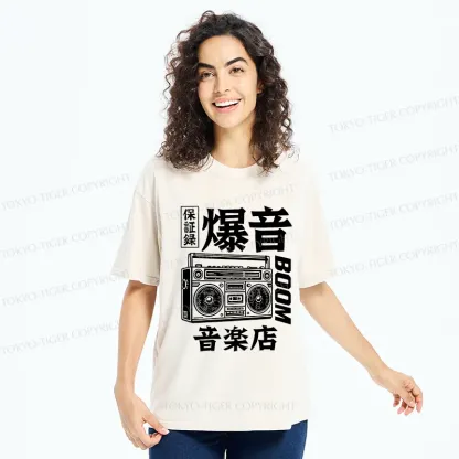 Tokyo-Tiger Retro Radio Washed T-Shirt