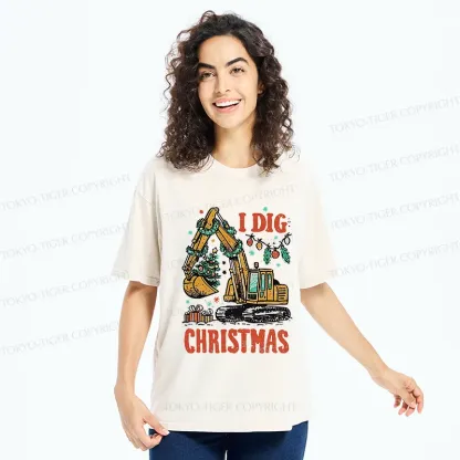 Tokyo-Tiger I Dig Christmas Washed T-Shirt